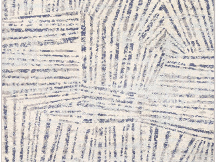Sicily Ferraro Ivory & Blue Geometric Rug