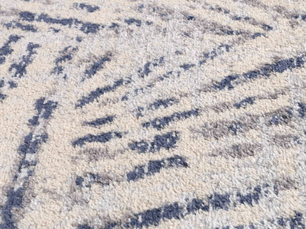 Sicily Ferraro Ivory & Blue Geometric Rug