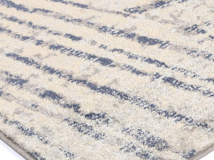 Sicily Ferraro Ivory & Blue Geometric Rug