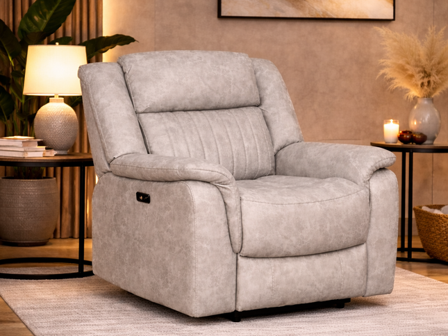 Selby 1 Seater Electric Recliner - Grey
