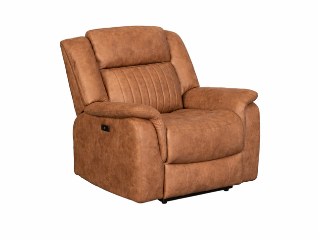 Selby 1 Seater Electric Recliner - Tan