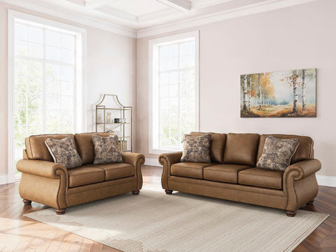 Shadsburne 3+2 Sofa Pair - Earth Fabric