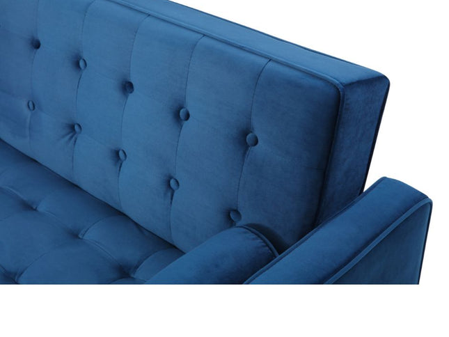 Sofia 3 Seater Sofa Bed - Blue Velvet
