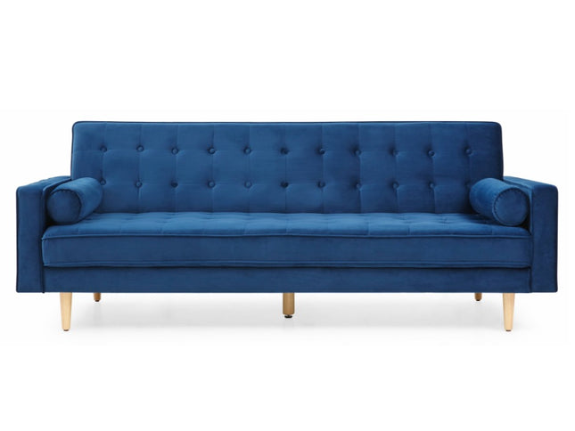 Sofia 3 Seater Sofa Bed - Blue Velvet