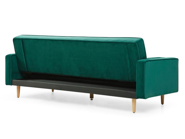 Sofia 3 Seater Sofa Bed - Green Velvet