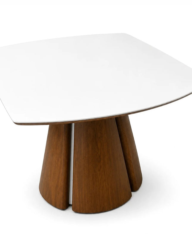 Valentino Round Extendable Dining Table with Micro Crystal Stone