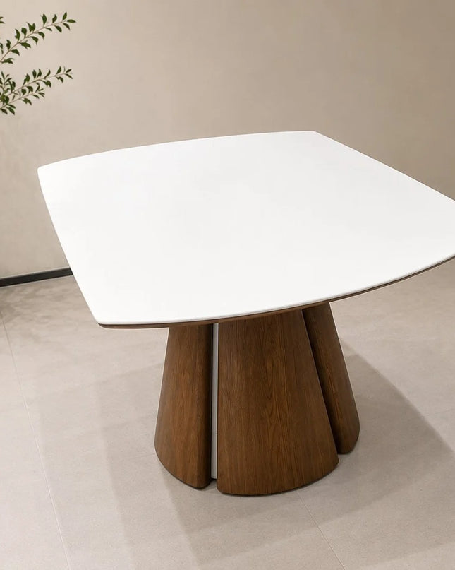 Valentino Round Extendable Dining Table with Micro Crystal Stone