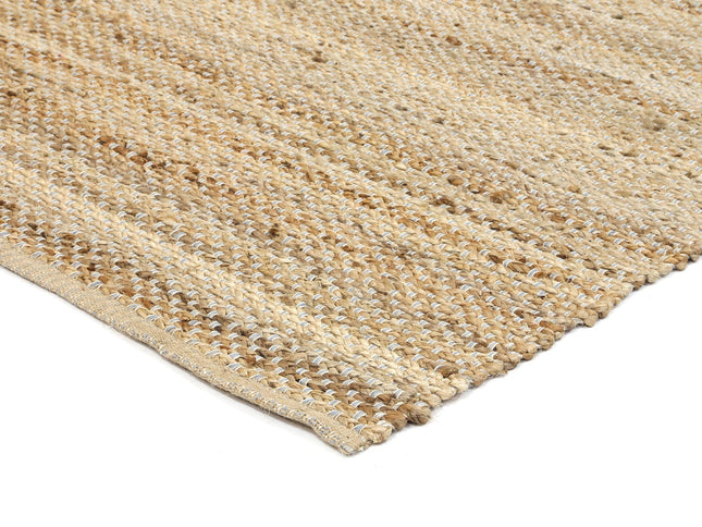 Taj Blue Natural Basket Weave Jute Rug
