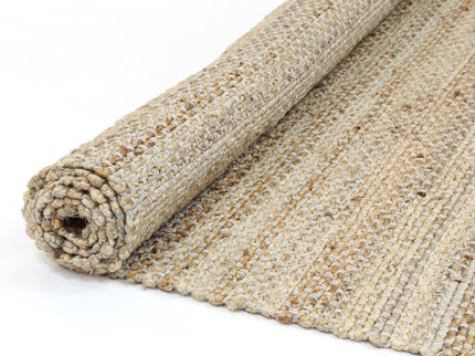 Taj Blue Natural Basket Weave Jute Rug