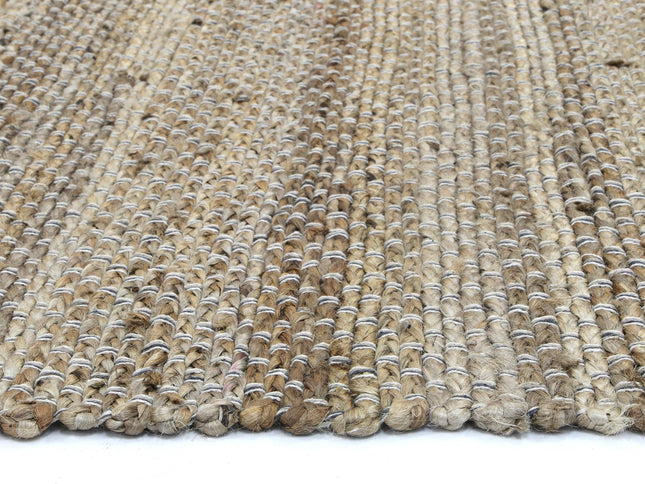 Taj Grey Natural Basket Weave Jute Rug