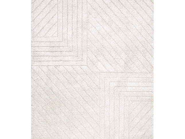 Tender Modern Beige Shag Rug