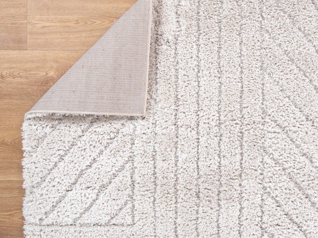 Tender Modern Beige Shag Rug