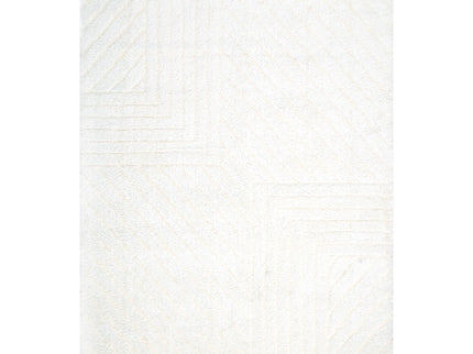Tender Modern Cream Shag Rug