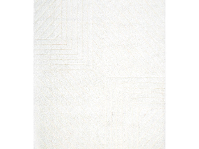 Tender Modern Cream Shag Rug