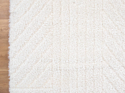 Tender Modern Cream Shag Rug