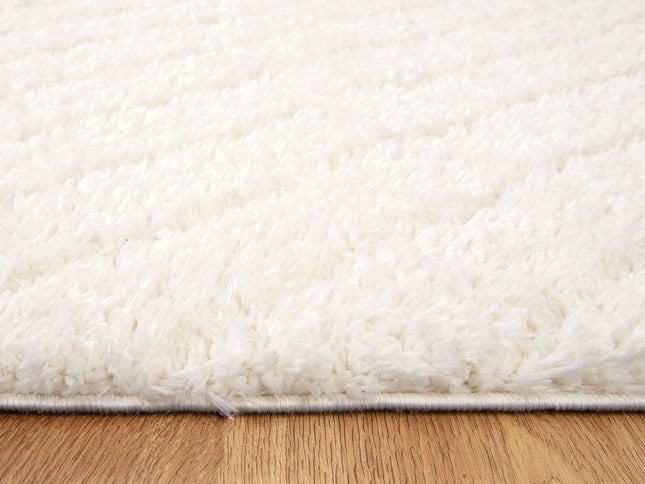Tender Modern Cream Shag Rug