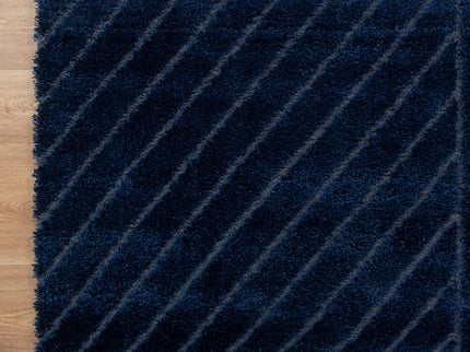Tender Modern Navy Shag Rug