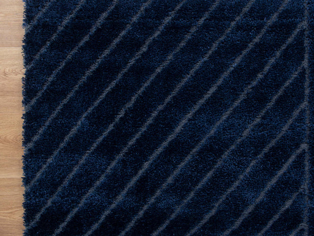 Tender Modern Navy Shag Rug