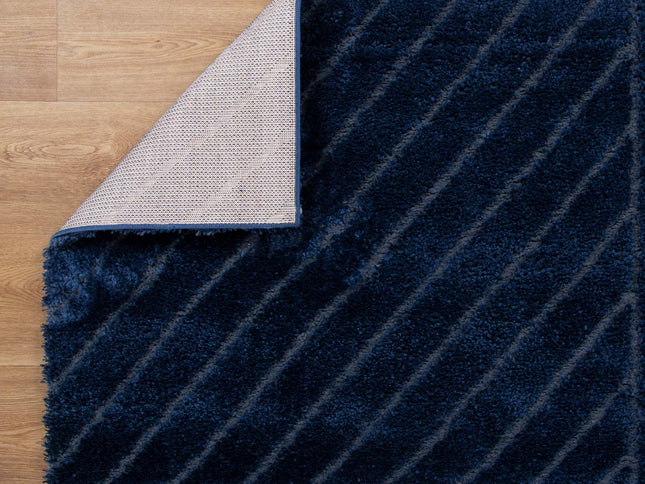 Tender Modern Navy Shag Rug