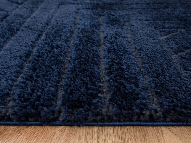 Tender Modern Navy Shag Rug