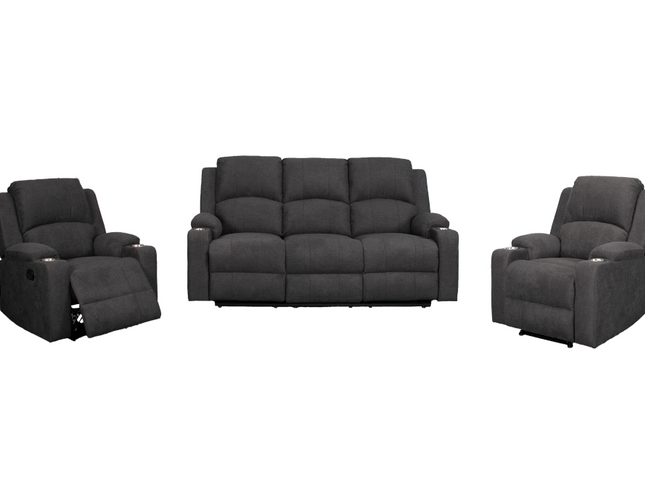 Titan 3+1+1 Manual Recliner - Licorice