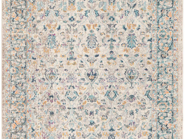 Tulin Paisley Cream & Blue Transitional Rug