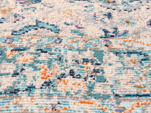 Tulin Paisley Cream & Blue Transitional Rug