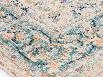 Tulin Paisley Cream & Blue Transitional Rug
