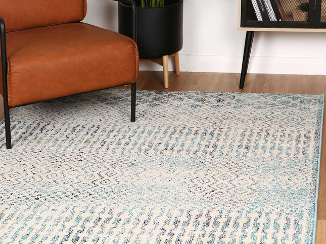 Tulin Incan Blue Tribal Rug