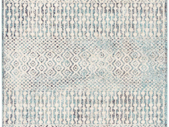 Tulin Incan Blue Tribal Rug