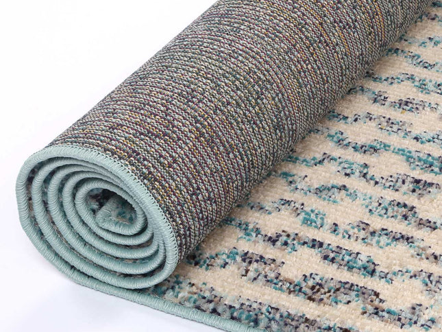 Tulin Incan Blue Tribal Rug