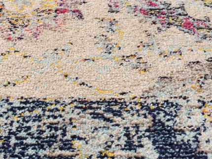 Tulin Royal Cream & Navy Transitional Rug