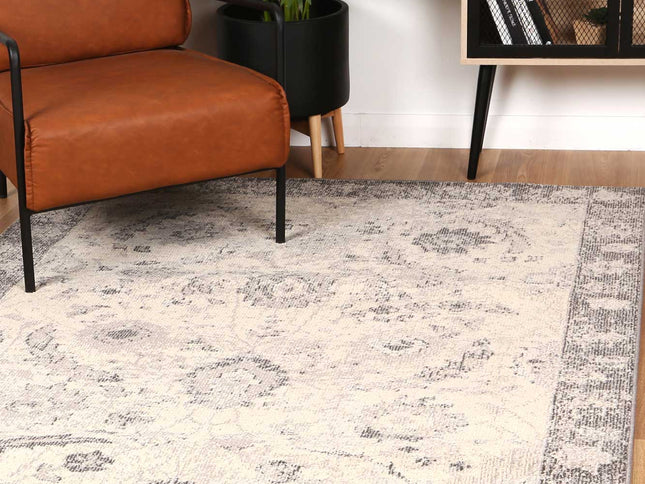 Tulin Warm Cream & Grey Transitional Rug