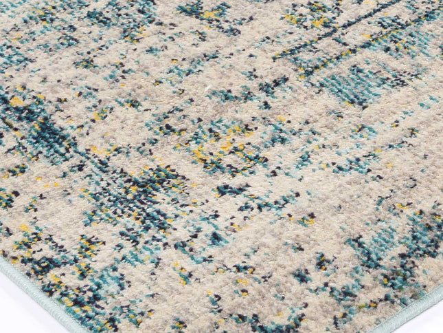 Tulin Faded Cream & Blue Transitional Rug