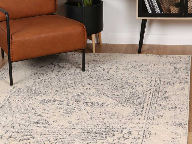 Tulin Rustic Cream & Grey Transitional Rug