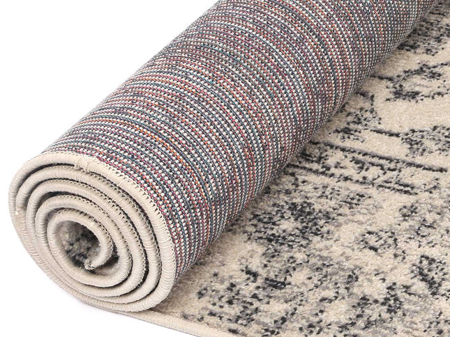 Tulin Rustic Cream & Grey Transitional Rug