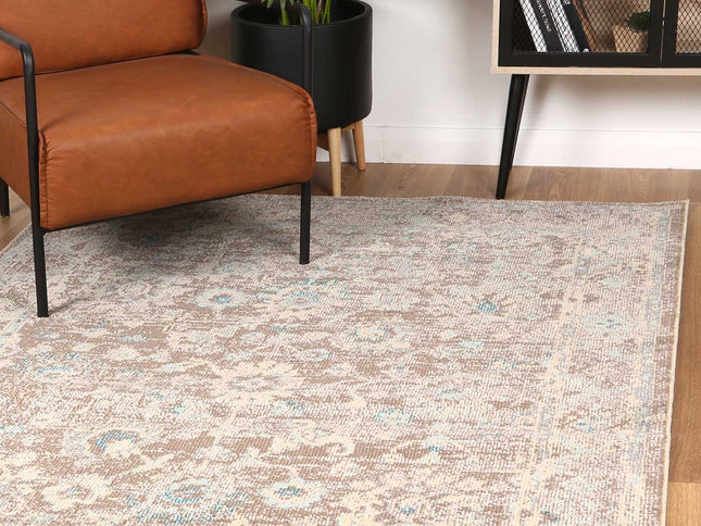 Tulin Homely Cream & Beige Transitional Rug