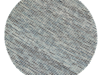 Nordic Teal Reversible Wool Round Rug
