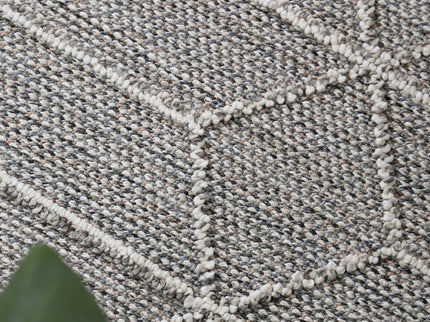 Vanuatu Totori Ash Geometric Flatweave Rug