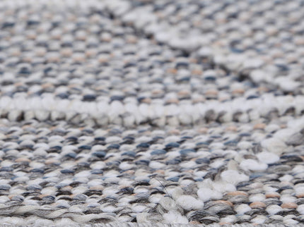 Vanuatu Sikua Grey Geometric Flatweave Rug