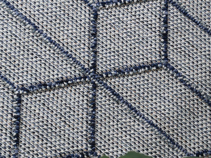 Vanuatu Greenslade Charcoal Geometric Flatweave Rug