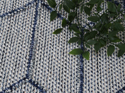 Vanuatu Greenslade Charcoal Geometric Flatweave Rug