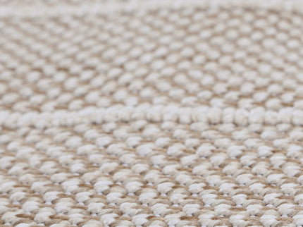 Vanuatu Maemae Beige Geometric Flatweave Rug