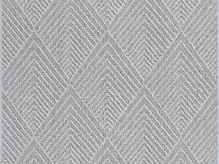 Vanuatu Kini Grey Geometric Flatweave Rug