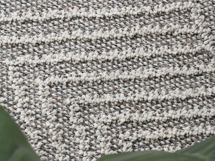 Vanuatu Kini Grey Geometric Flatweave Rug