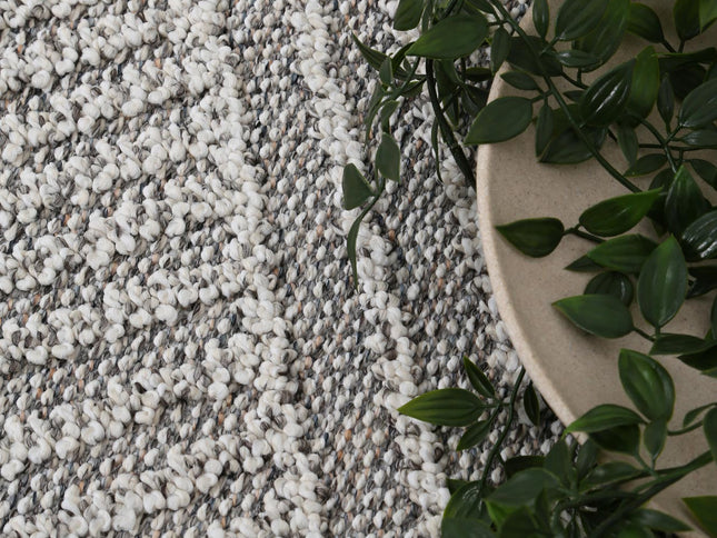 Vanuatu Kini Grey Geometric Flatweave Rug