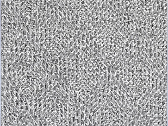 Vanuatu Menapi Ash Geometric Flatweave Rug