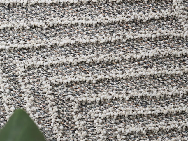 Vanuatu Menapi Ash Geometric Flatweave Rug