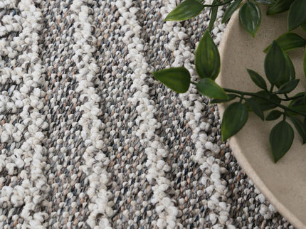 Vanuatu Menapi Ash Geometric Flatweave Rug