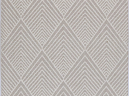 Vanuatu Onika Beige Geometric Flatweave Rug